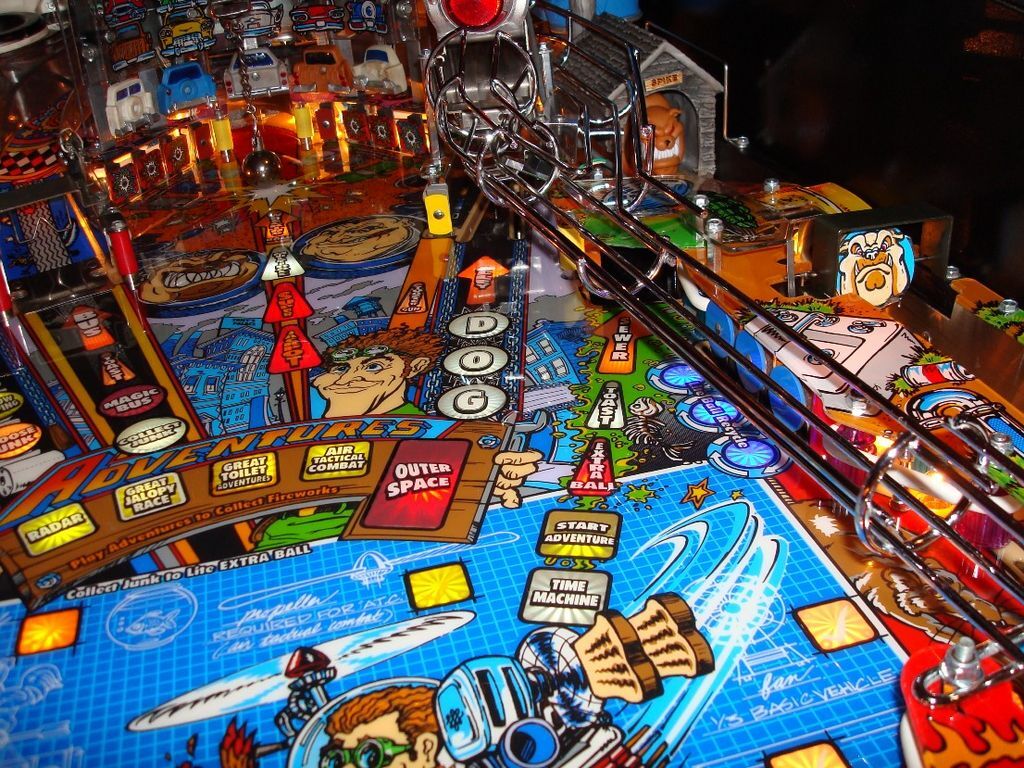 Spike Alley and the doghouse on a real machine, lit.